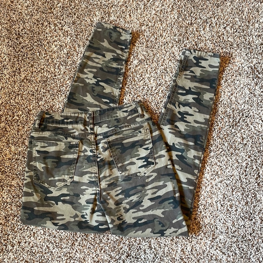 NOBO Camo High Rise Skinny Women Juniors size 5 camouflage pants jeans